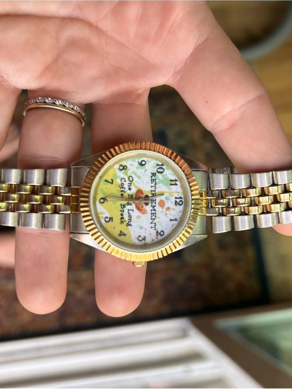 Retirement Two-Tone Stainless Steel Watch - Gold & Silver